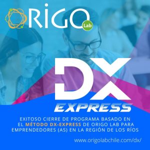 Successful closure of a program based on the DX-EXPRESS method of Origo Lab for entrepreneurs in the Los Ríos region