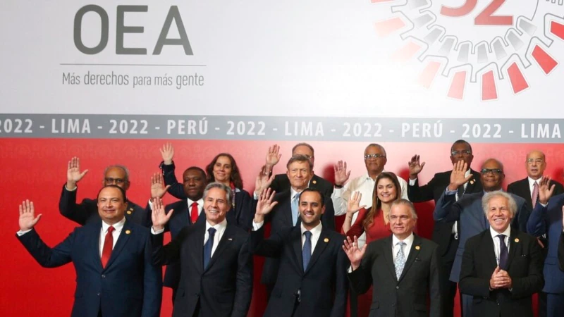 The condemnation of Russia and peace in Colombia mark the first plenary session of the OAS General Assembly