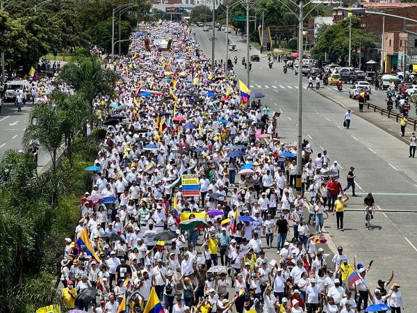 Marches in Medellin