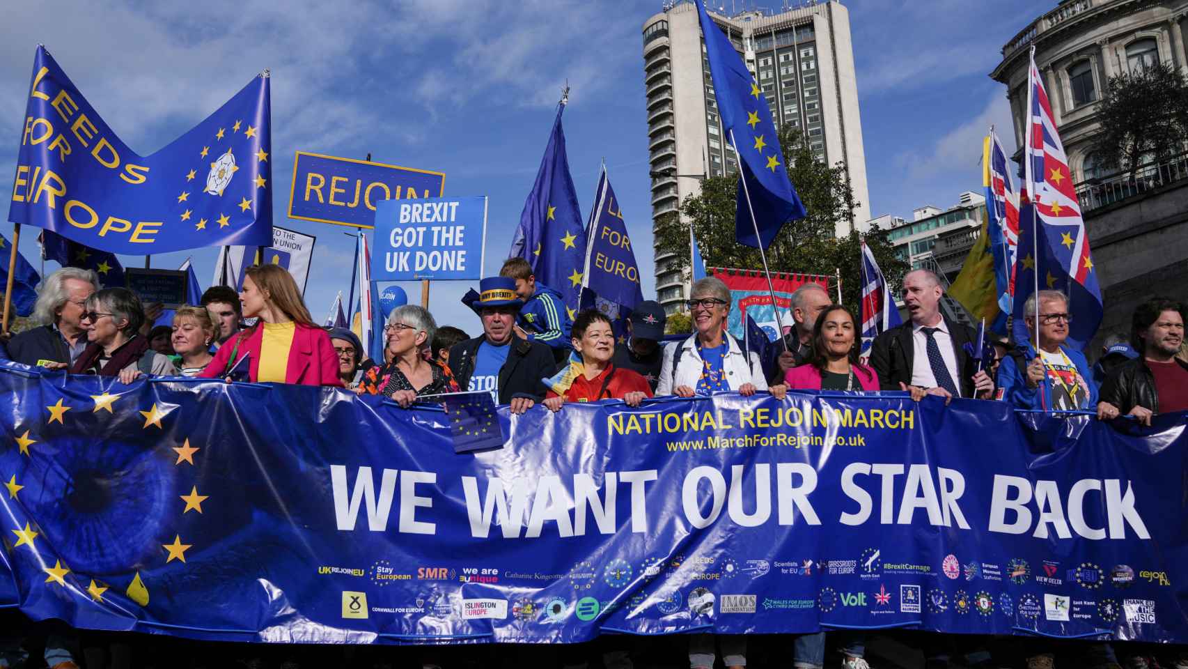 Thousands of people in London ask for the return of the United Kingdom to the EU: "We want our star"