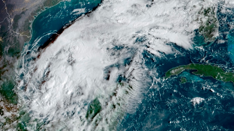 Tropical Storm Karl turns south in the Gulf of Mexico