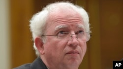 FILE - John Eastman, then a professor at Chapman Law School in Orange, Calif., testifies during a House subcommittee hearing on Capitol Hill in Washington on March 16, 2017.