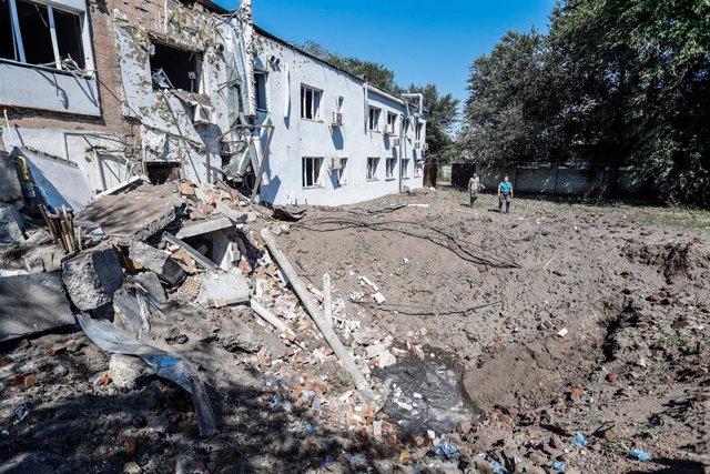 Archive - Destruction after an attack on the city of Kharkov