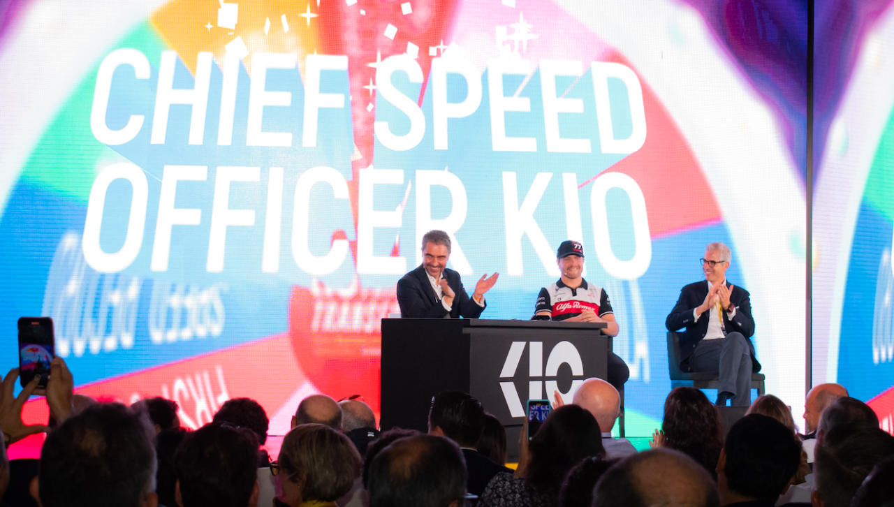 Valtteri Bottas present at KIO THINK & TRANSFORM 2022