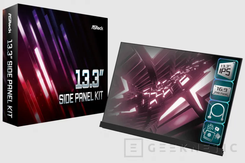 Geeknetic ASRock announces a 13.3"  with eDP connector to mount in tabletop boxes with tempered glass 1