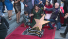 Angélica Vale receives a star on the Walk of Fame