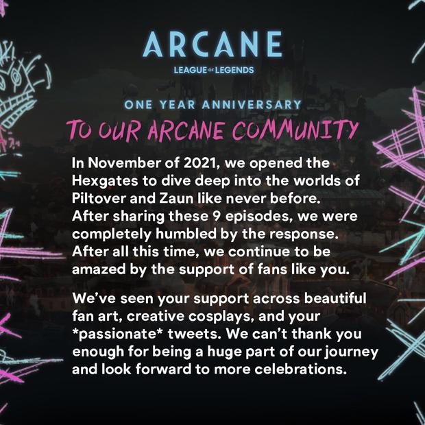 Netflix: Arcane, the League of Legends series, celebrates its first anniversary.  (Photo: Arcane)