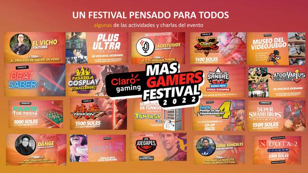 Claro gaming MasGamers Festival 2022: all the activities and exhibitions for this edition.  (Photo: MasGamers)