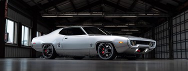 This muscle car from the 70s has the engine of a Tesla Model S: a spectacular conversion with more than 600 CV