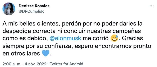 Elon Musk also fired Twitter Mexico employees