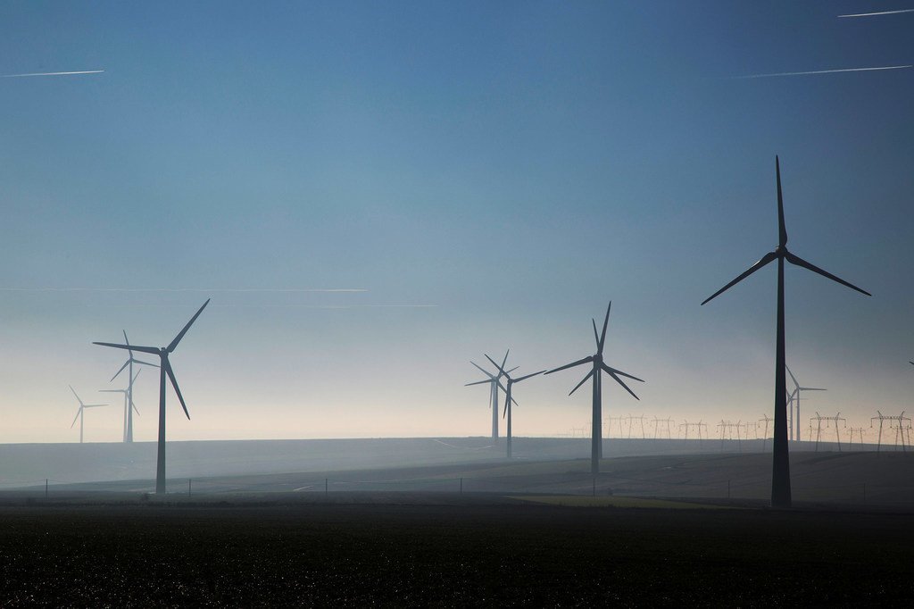 Wind power helps a low-carbon economy.