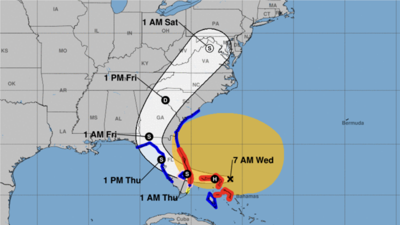 Florida on alert for the arrival of tropical cyclone Nicole, it will be a hurricane this Wednesday