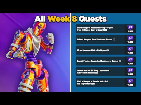 Fortnite Chapter 3 - Season 4: how to solve the missions of Week 8