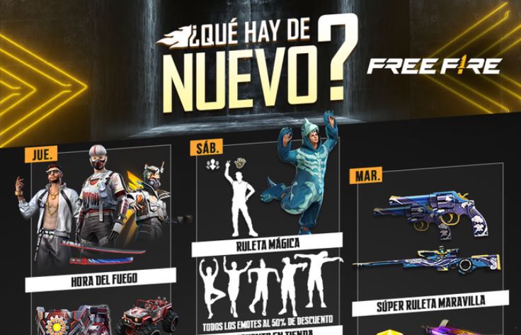 Free Fire: all the loot of the weekly agenda from November 10 to 15, 2022