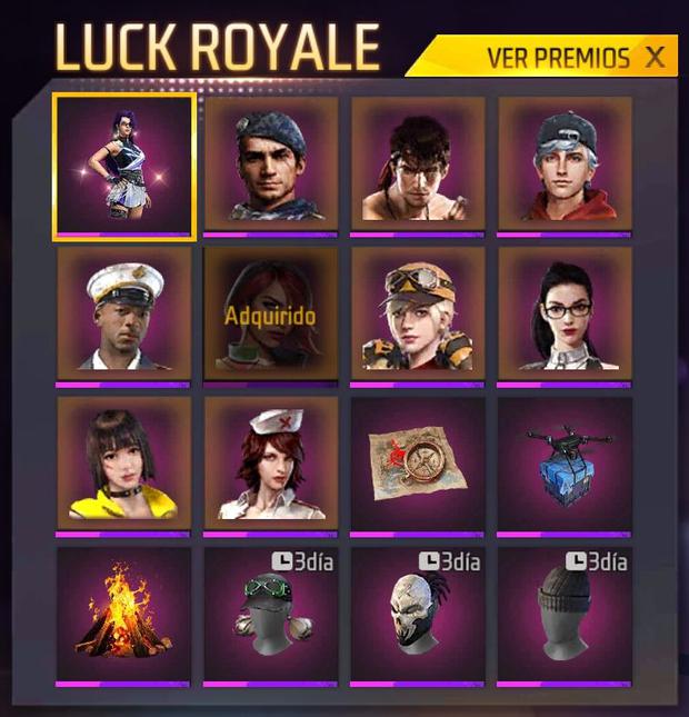 Rewards in Free Fire