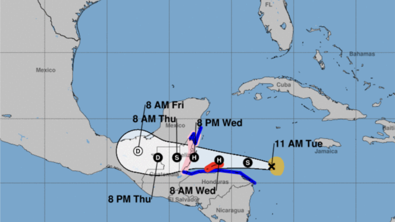 Honduras issues hurricane warning as Tropical Storm Lisa gains strength in the Caribbean