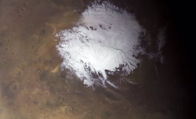 South Pole of Mars