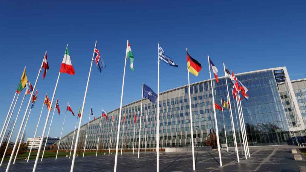 The futuristic NATO headquarters in Brussels