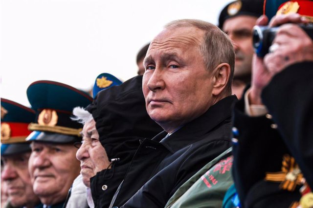 Archive - Vladimir Putin during a ceremony in Moscow's Red Square