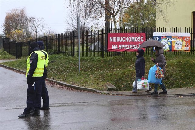 Security deployment after a missile strike in Przewodow, Poland