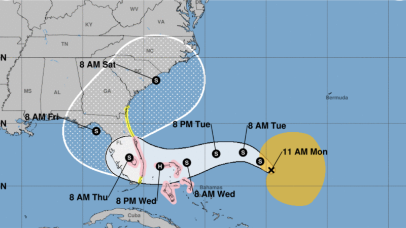 Subtropical Storm Nicole threatens to hit Florida as a hurricane