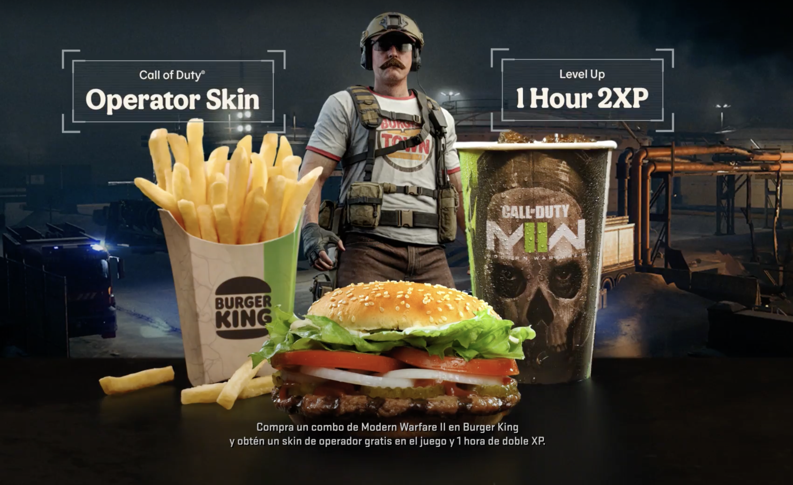 The Burger King skin for CoD: Modern Warfare II will arrive in Mexico;  so you can get it