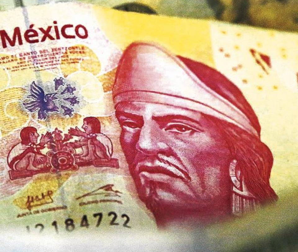 The peso, but Mexican, the third most appreciated currency against the dollar