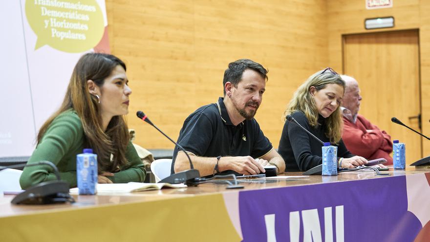 Victoria Rosell and Pablo Iglesias, against lawffare at the Podemos school