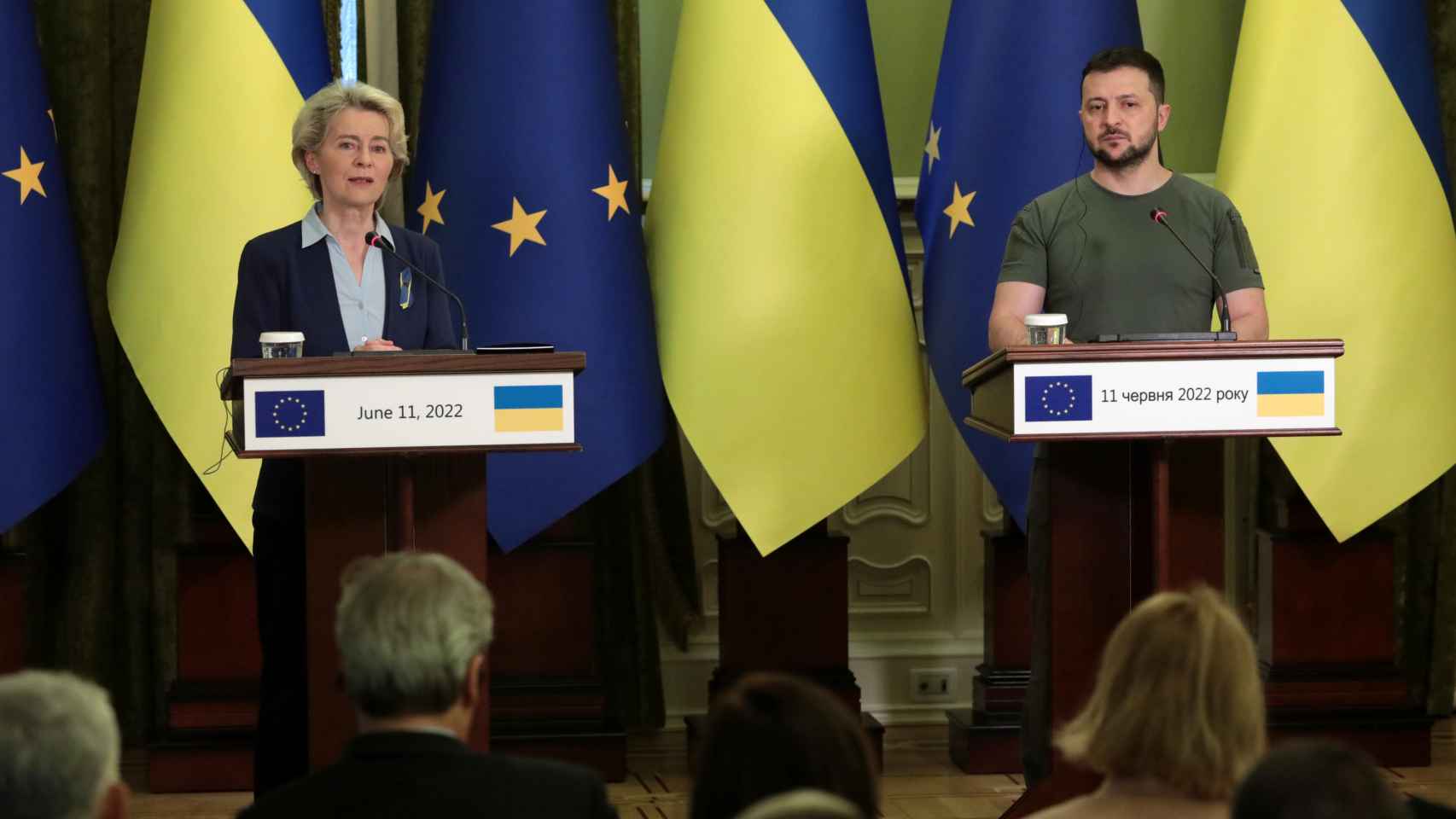 Von der Leyen and Zelenski treat 18,000 M in aid for 2023 and Ukraine's "accession" to the EU