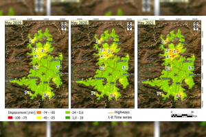 Areas of the soil of Santiago sink up to 25 mm a year due to the exploitation of groundwater and drought