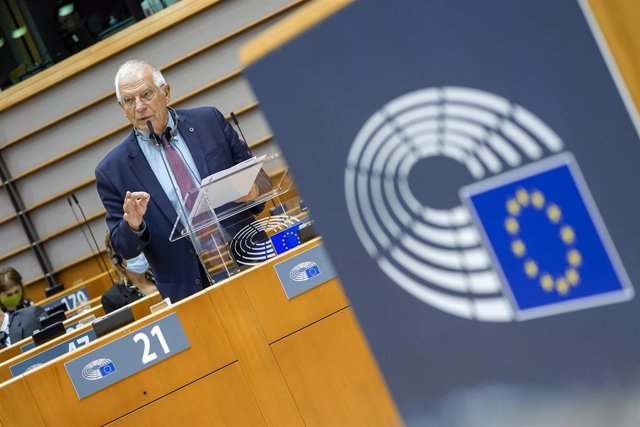 Archive - Josep Borrell, in the European Parliament in Brussels