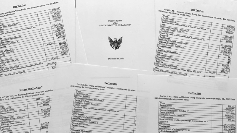 House committee releases Trump tax returns