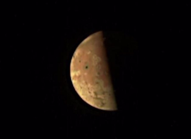 Close-up image of the Jovian moon Io