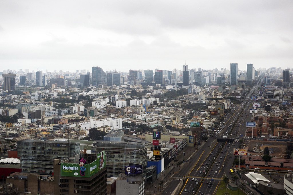 View of the city of Lima, the capital of Peru.