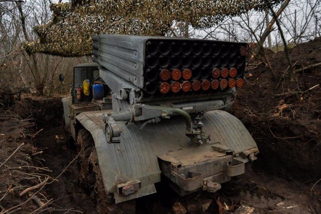 Military equipment in the Donetsk region of Ukraine