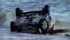 Cars in the sea and serious damage after landslide in Italy