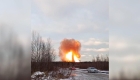 Shocking gas pipeline fire in Leningrad, Russia