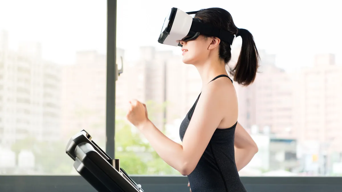 They claim that using a virtual reality headset has many more benefits than exercising in the gym