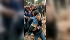 This was the rescue of a child who survived the earthquake in Indonesia