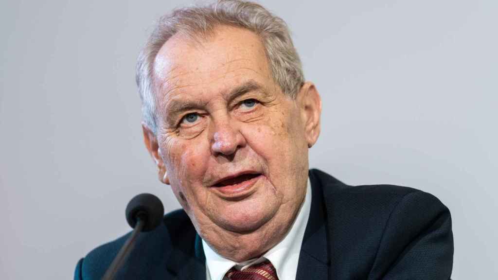 Milos Zeman, former President of the Czech Republic.