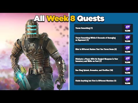 Fortnite Chapter 4: how to solve all the challenges of Week 8 of Season 1