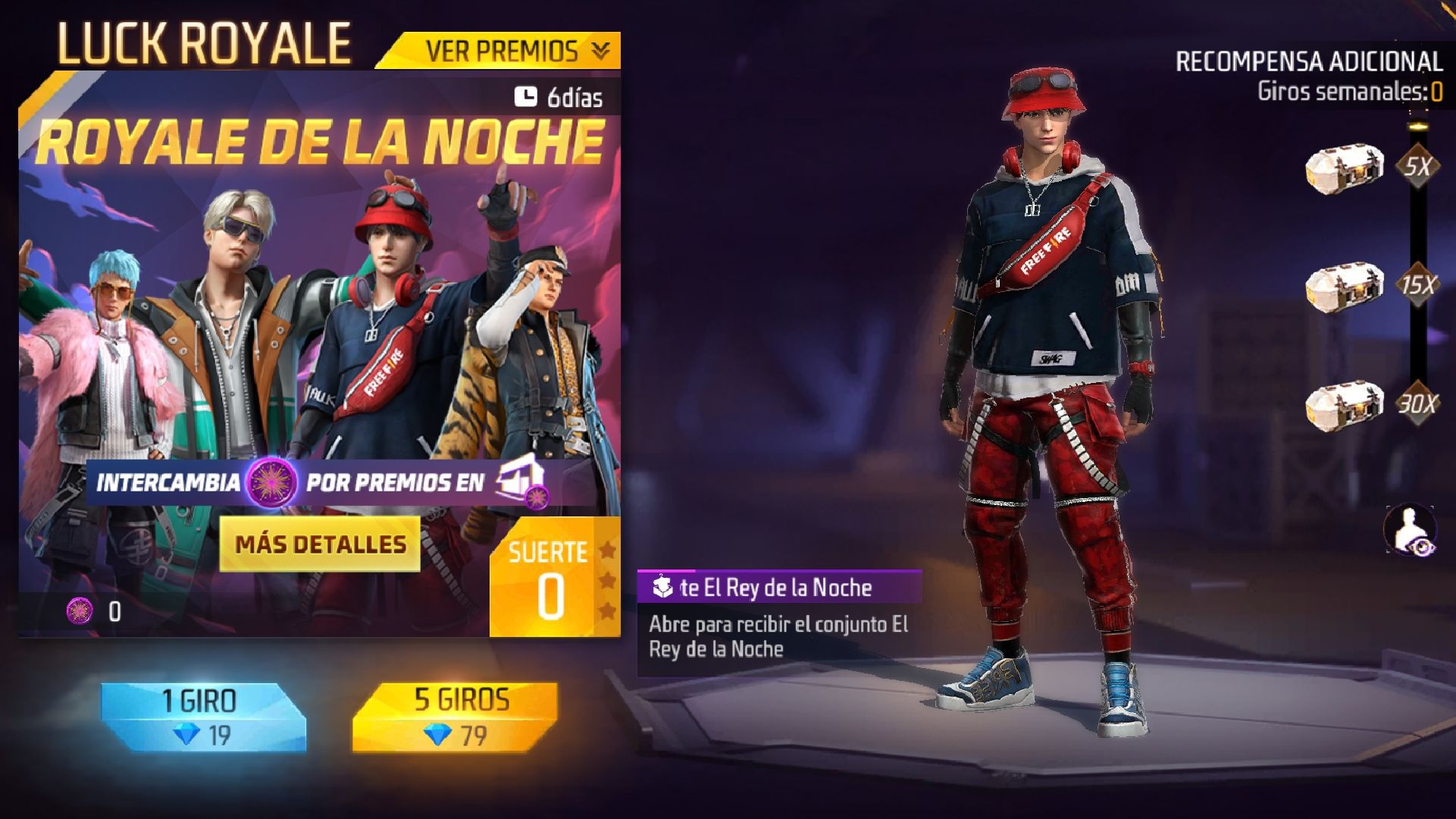 Free Fire: how to win the main prizes of the Royale of the Night