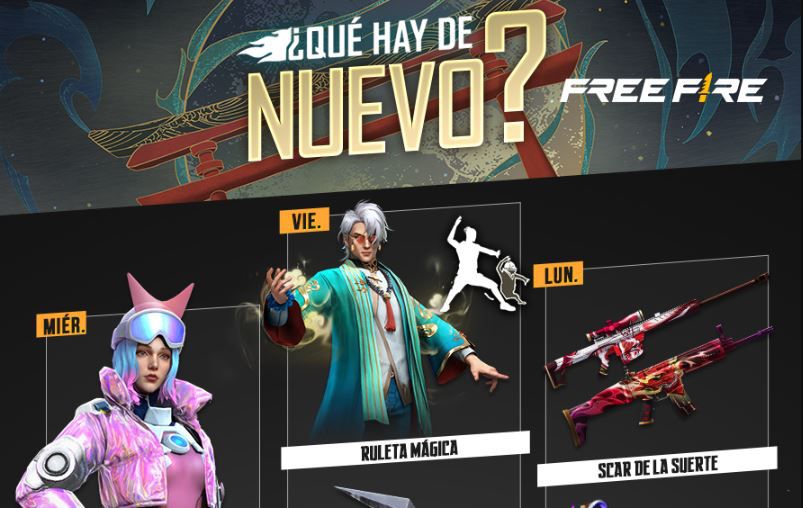 Free Fire: rewards of the new weekly agenda from January 11 to 16, 2023