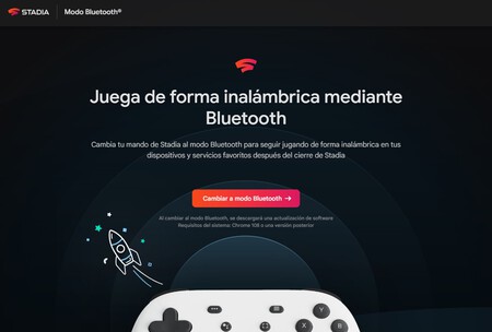 Enable Bluetooth Mode Stadia Controller 1