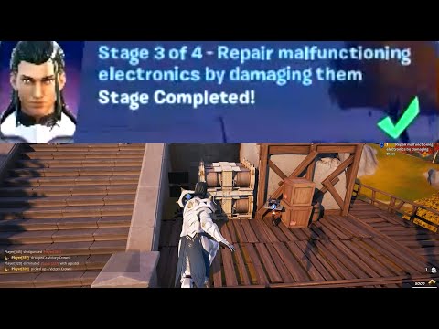 How to repair the electronic devices of Stage 3 of the Oathbound Quests in Fortnite