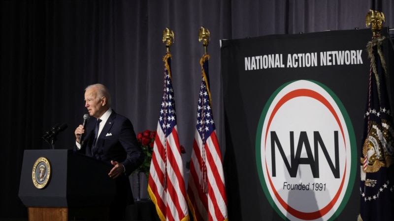 "In America, hate will not prevail," Biden declares on a Martin Luther King Jr. holiday.