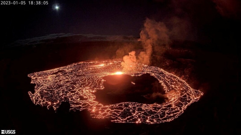 Kilauea volcano erupts again in Hawaii