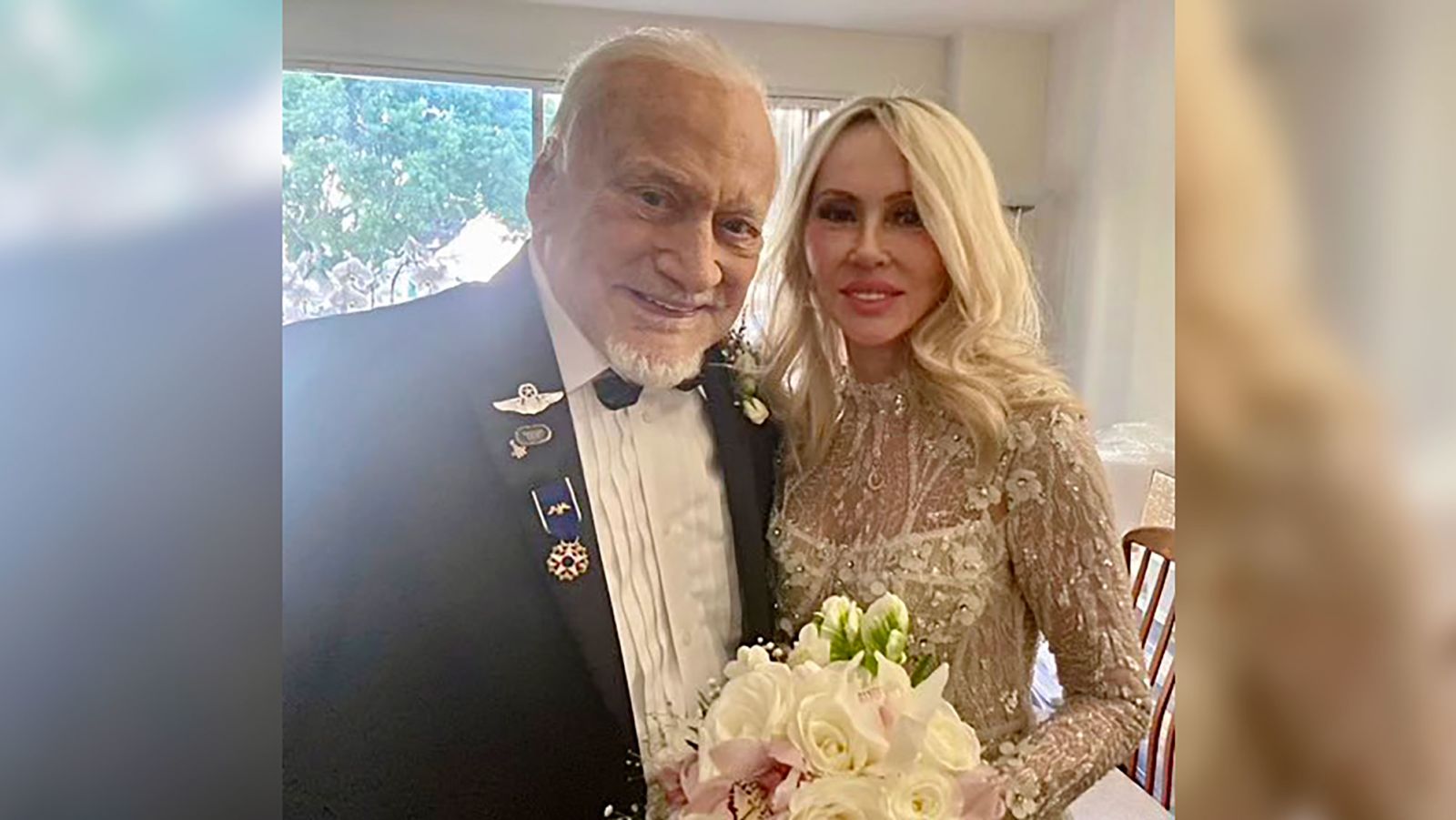 Retired astronaut Buzz Aldrin got married.