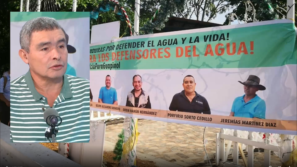 Reynaldo Domínguez, environmentalist: "Defending water is not a crime"