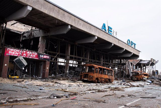 Kherson airport ruins, Ukraine